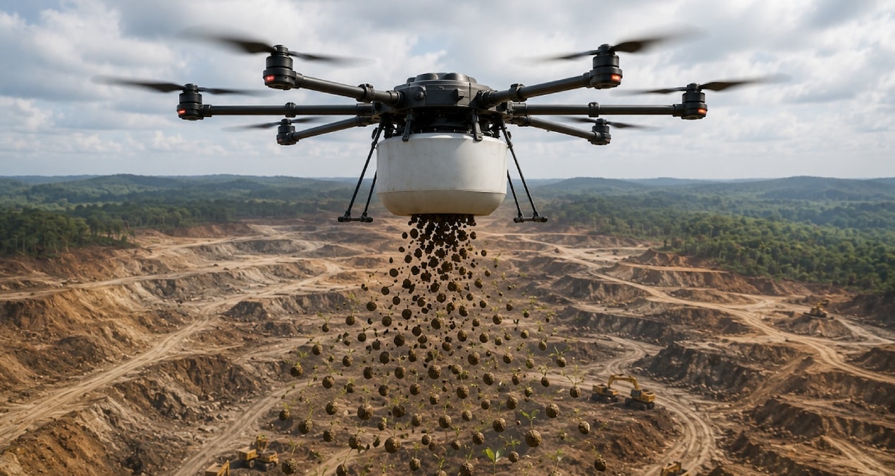Altın Madeninin Ardından Dronlarla Yeniden Yeşeriyor: Çorak Araziye Can Verildi
