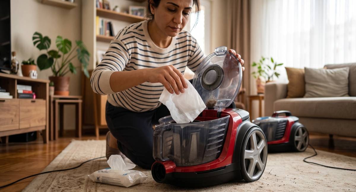 Elektrik süpürgesine hemen ıslak mendil koyun çağrısı yapıldı