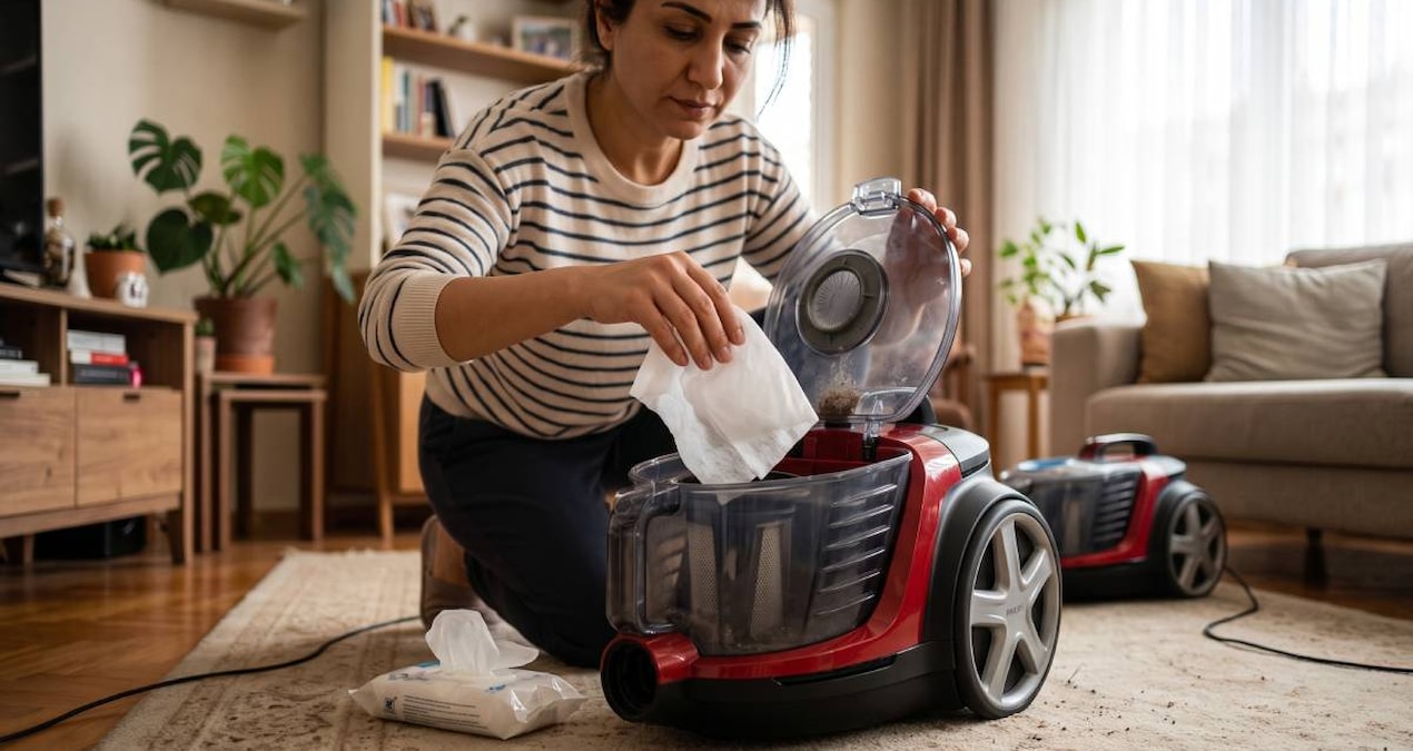 Elektrik süpürgesine hemen ıslak mendil koyun çağrısı yapıldı