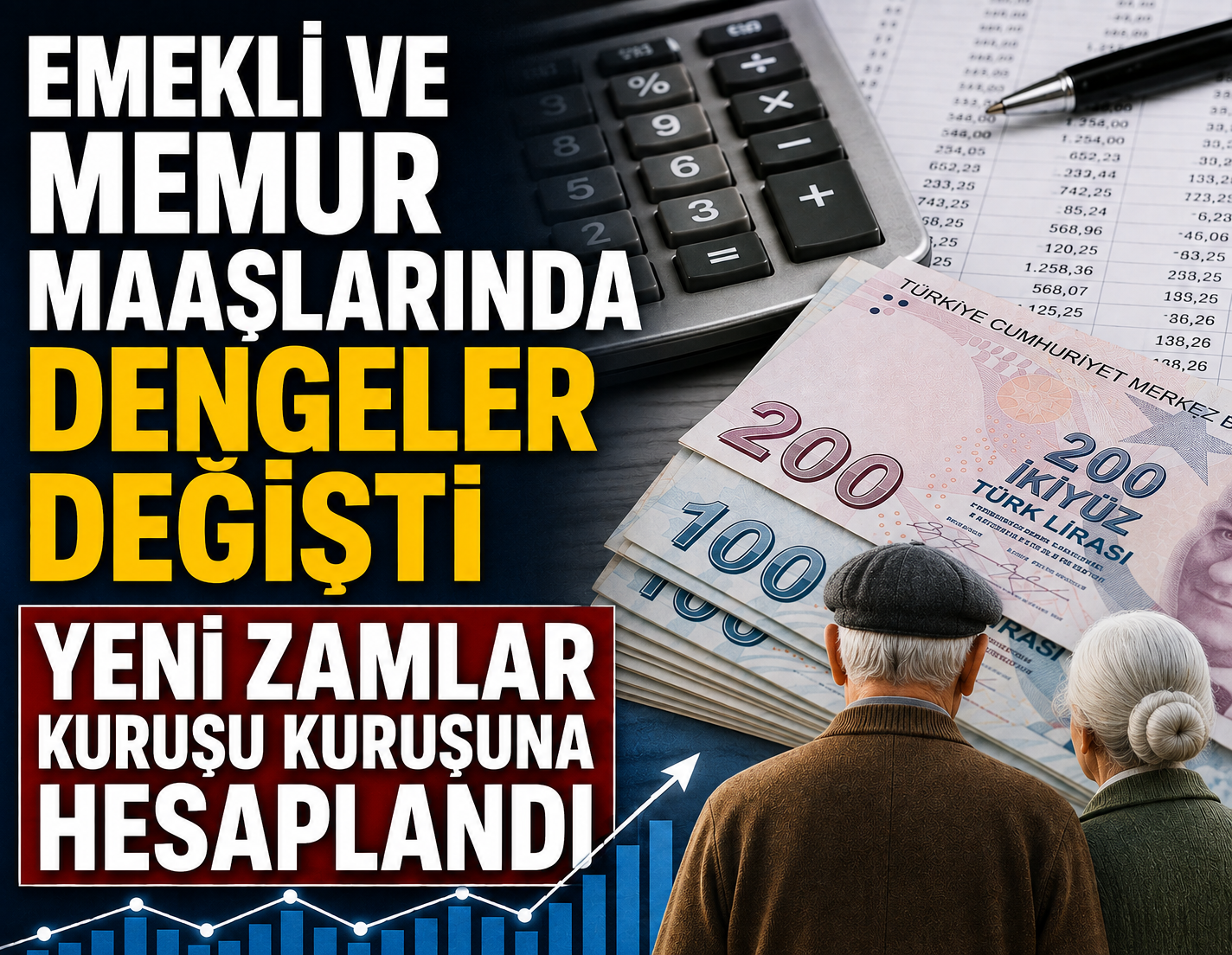 Emekli ve memur maaşlarında dengeler değişti: Yeni zamlar kuruşu kuruşuna hesaplandı
