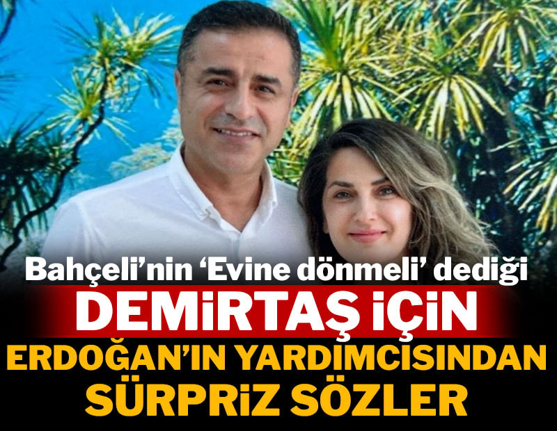 Bahçeli'nin 'Evine dönmeli' dediği Demirtaş için Erdoğan'ın yardımcısından şaşırtan sözler