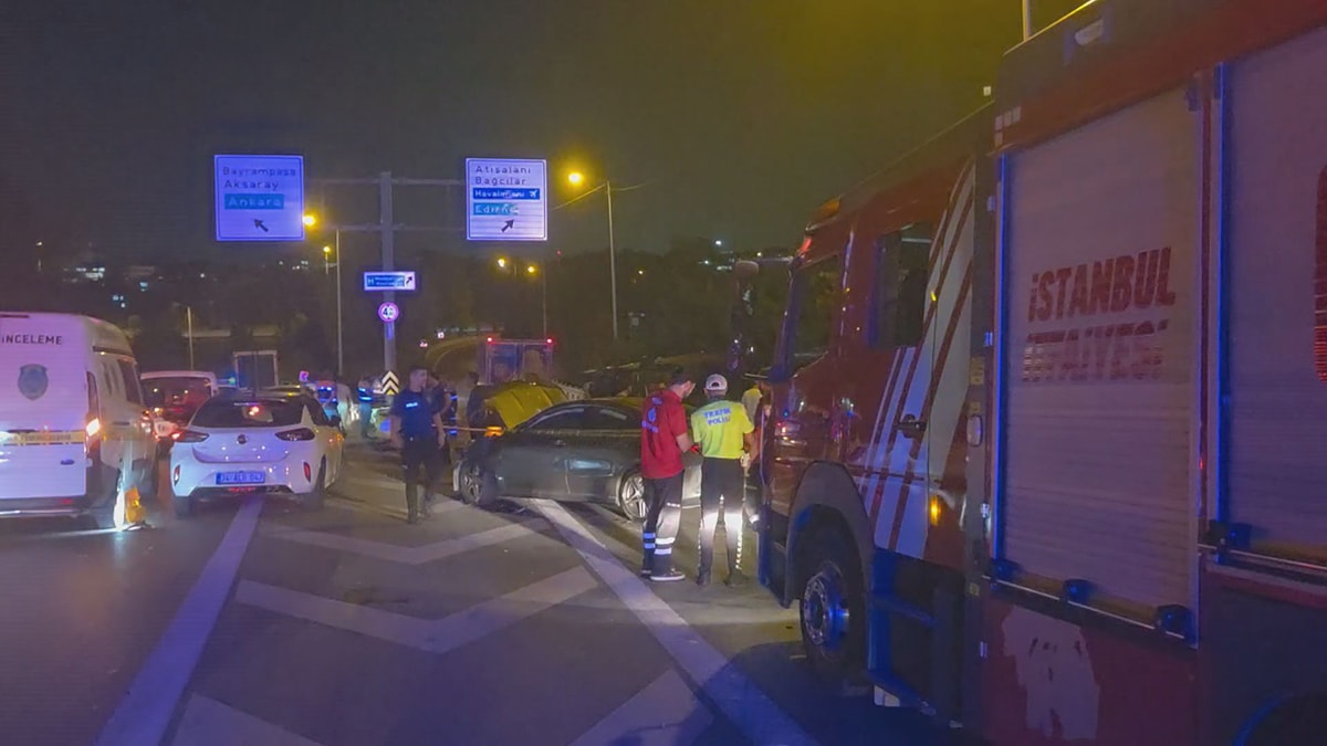 İstanbul'da zincirleme kaza: 1 ölü, 5 yaralı