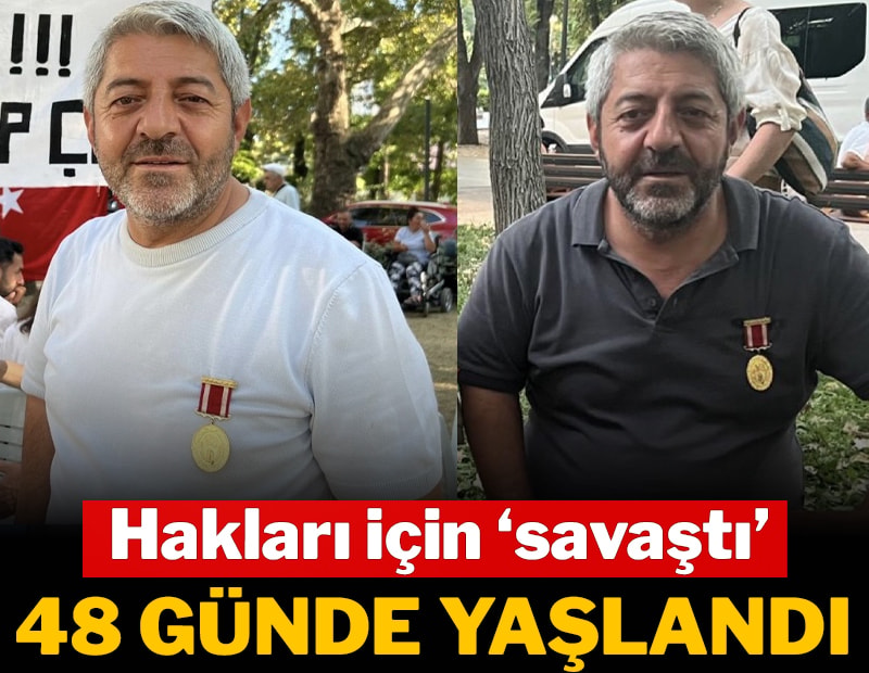 Gazi 48 günde yaşlandı