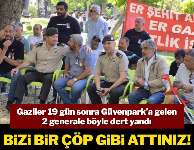 Gazilere generallerden emirle sürpriz ziyaret