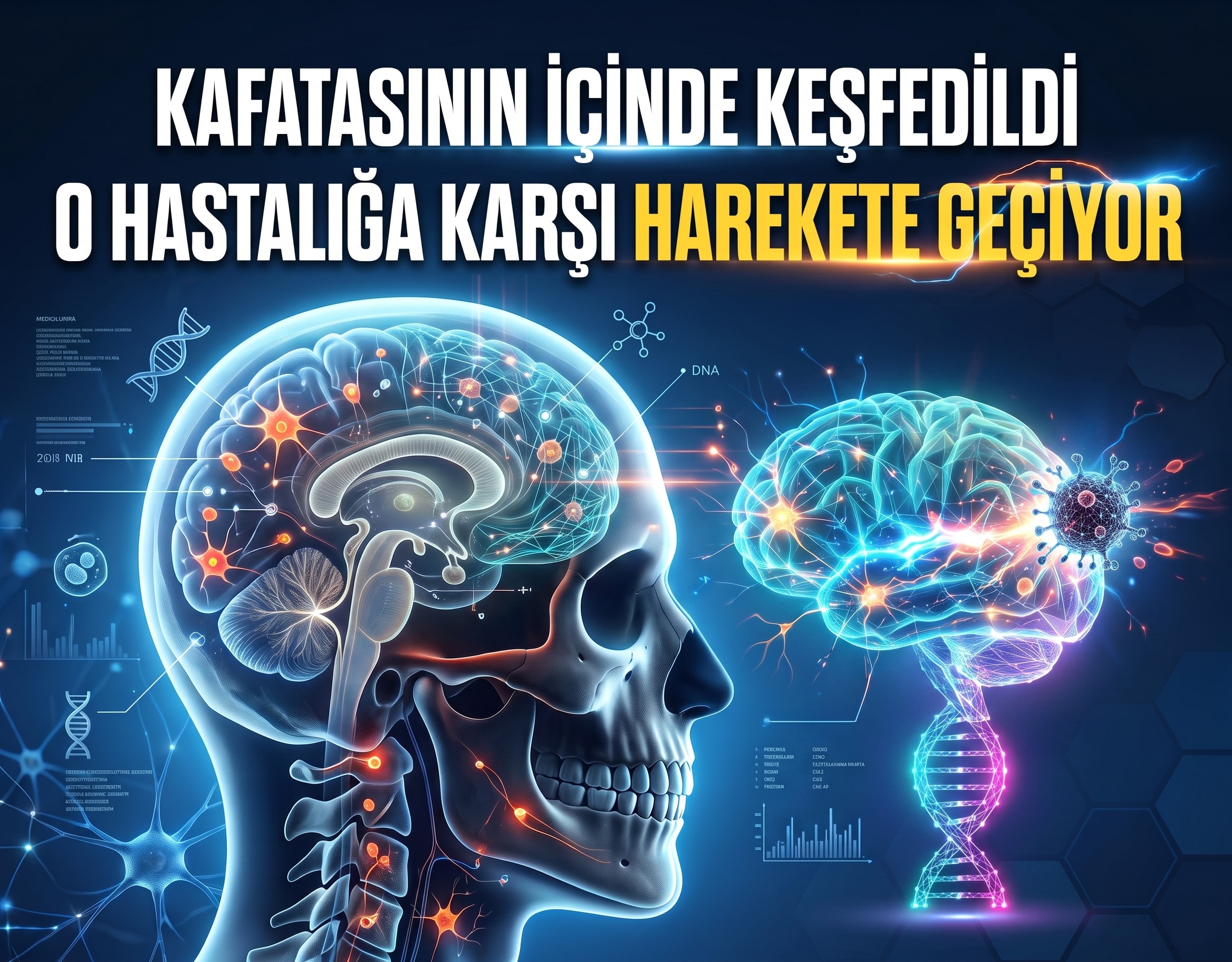 Kafatasının içinde keşfedildi: O hastalığa karşı harekete geçiyor