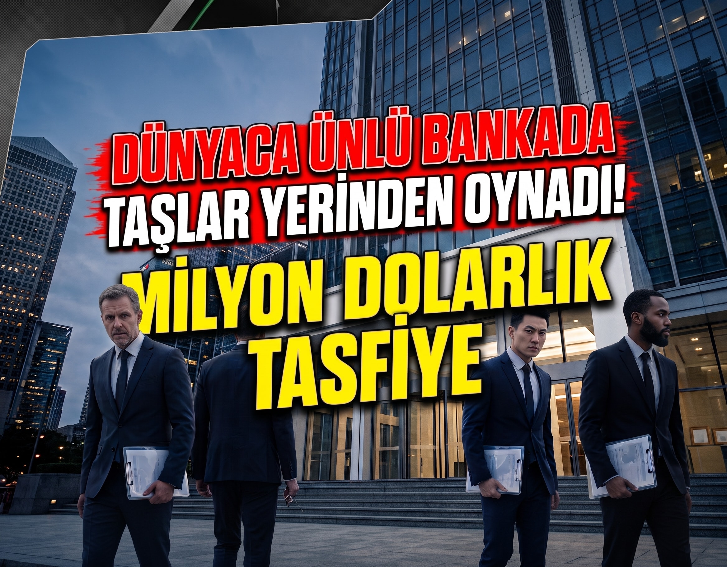 Dünyaca ünlü bankada taşlar yerinden oynadı: Milyon dolarlık tasfiye