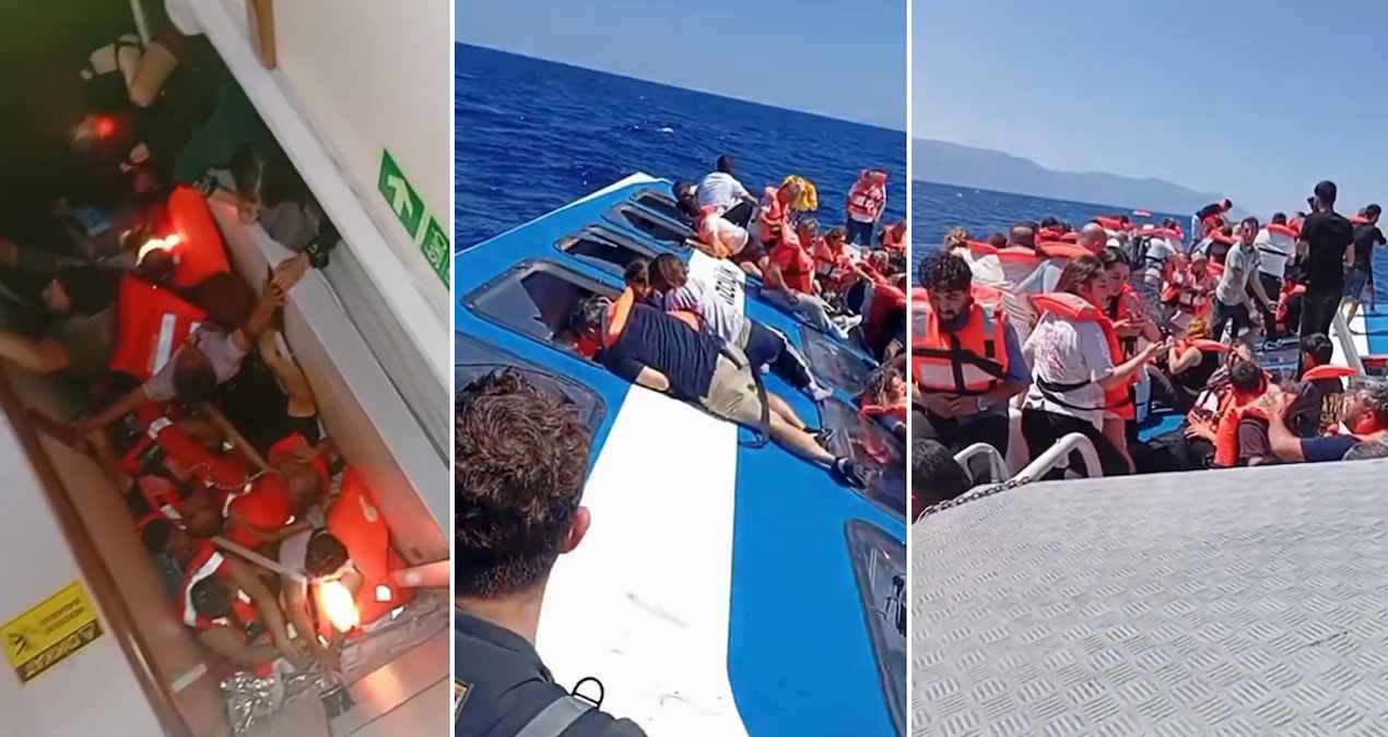 Girne'de geminin yan yattığı an çığlıklar yükseliyordu... Bu görüntüleri ilk kez izleyeceksiniz
