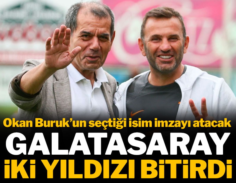 Galatasaray iki yıldızı bitirdi: Okan Buruk'un seçtiği isim imzayı atacak