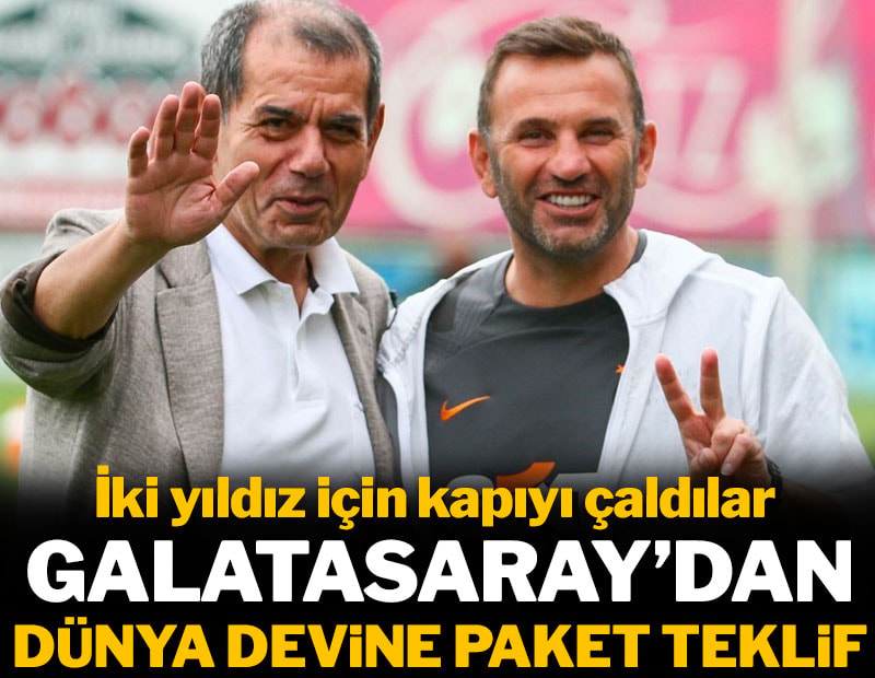 Galatasaray'dan dünya devine paket teklif: İki yıldız için kapıyı çaldılar