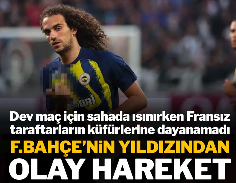 Fenerbahçe'nin yıldızından olay hareket: Fransız taraftarlara böyle cevap verdi