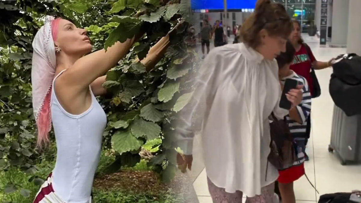 Memleketinde fındık bahçesine girmişti, bu kez havalimanı tarzıyla olay oldu