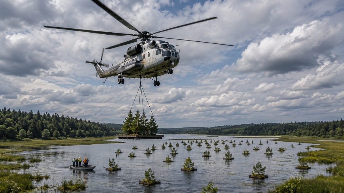 Onlarcasını helikopterle bataklığa bıraktılar