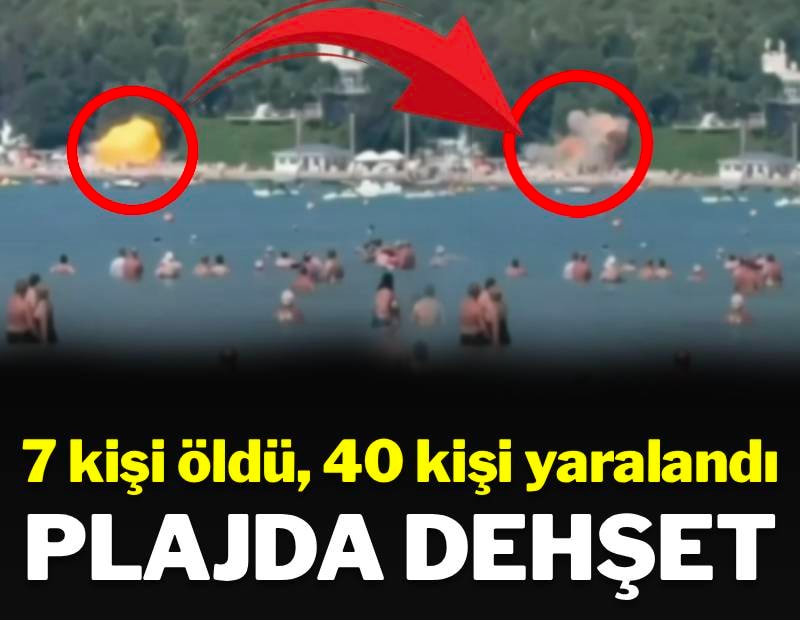 Plajda İHA dehşeti