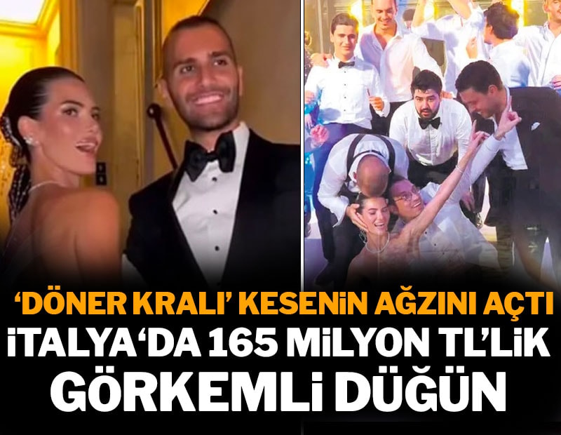 165 milyon TL'lik düğün: Döner kralı küçük oğlu için kesenin ağzını açtı