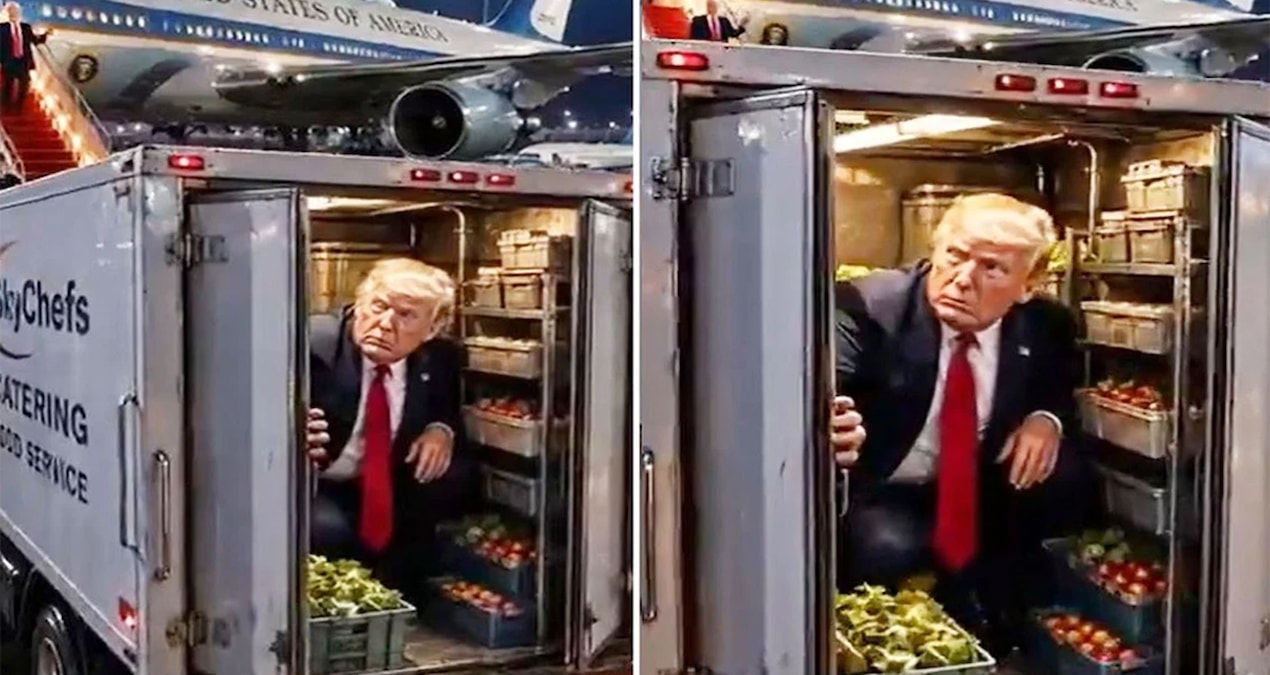 İran, Trump'ın gizli uçuşunu böyle alaya aldı