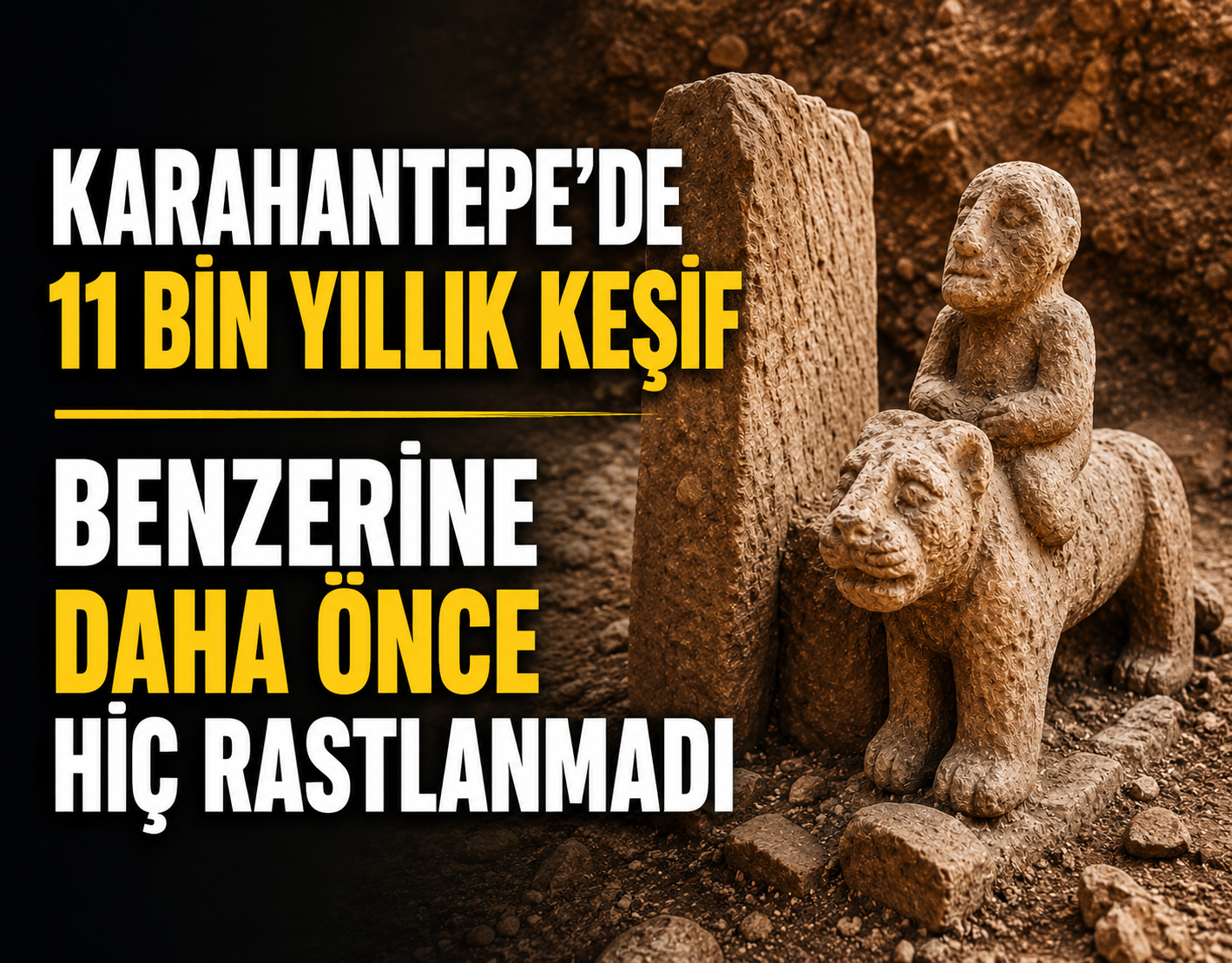 Karahantepe’de 11 bin yıllık keşif: Benzerine daha önce hiç rastlanmadı