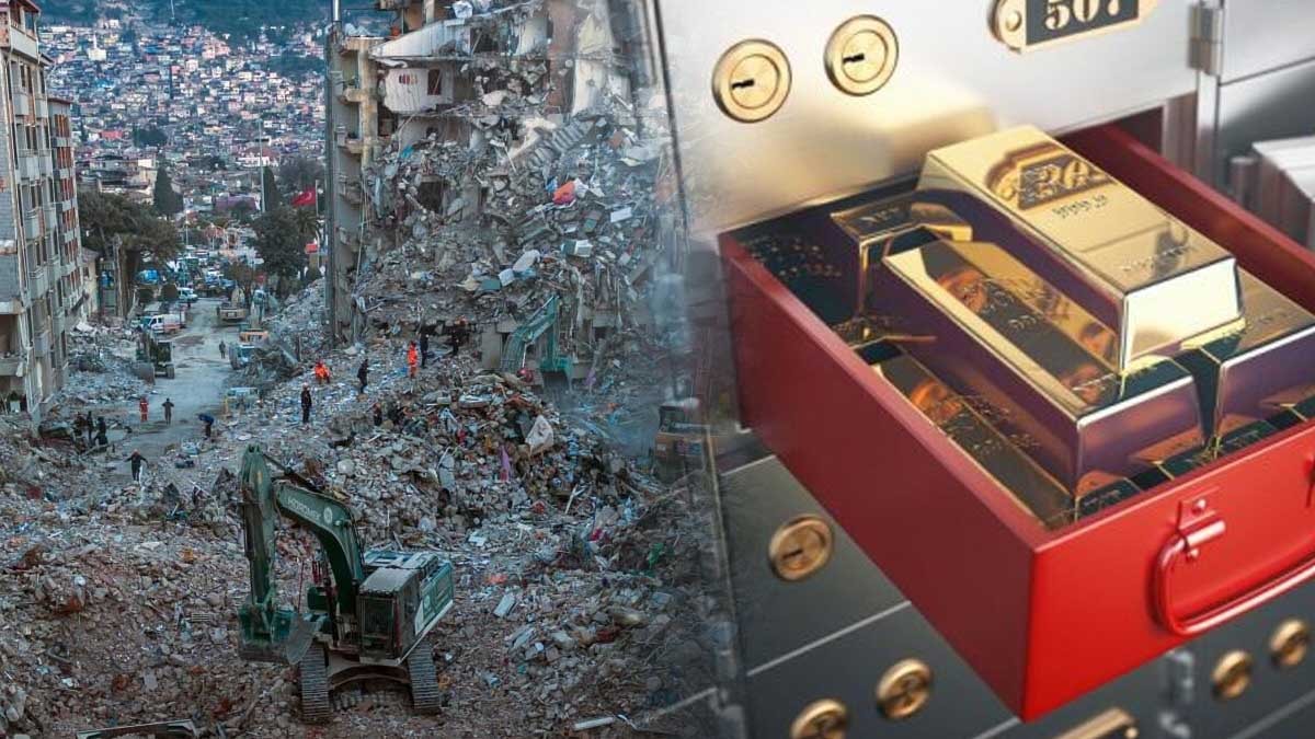 Deprem felaketinin ardından düğmeye basıldı: 31 ton altın gizlendiği yerden çıkarılıyor