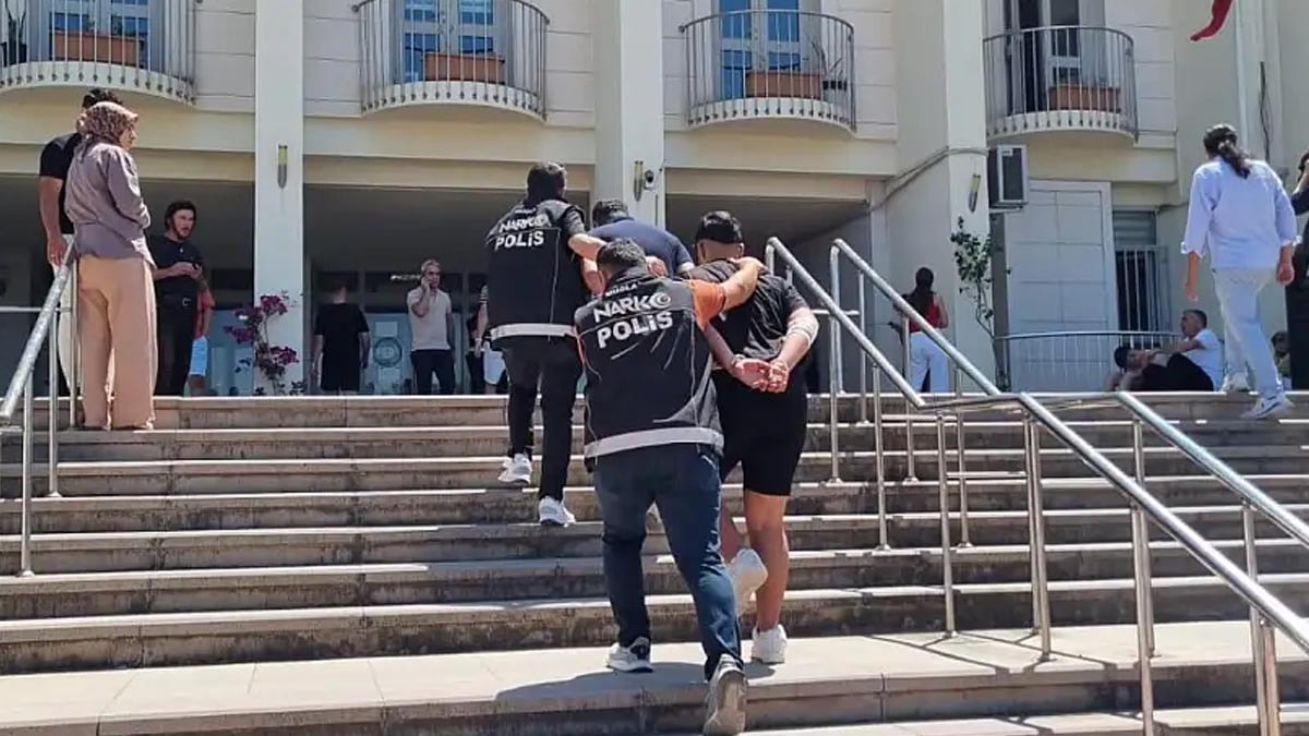 Bodrum’da drone destekli uyuşturucu operasyonunda 2 tutuklama