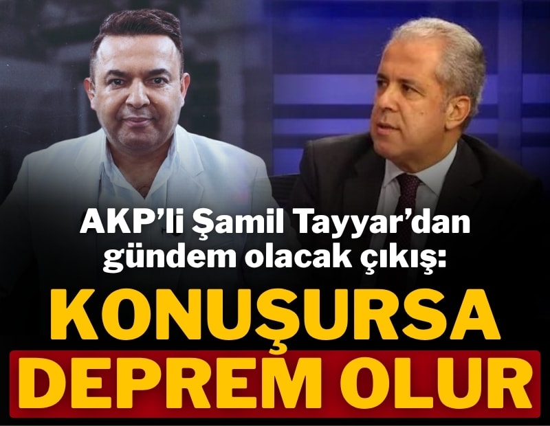Şamil Tayyar'dan gündem olacak Tahir Sarıkaya paylaşımı