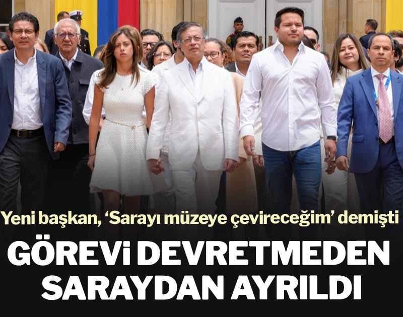 Görevi devretmeden saraydan ayrıldı: Yeni başkan ‘Sarayı müzeye çevireceğim’ demişti
