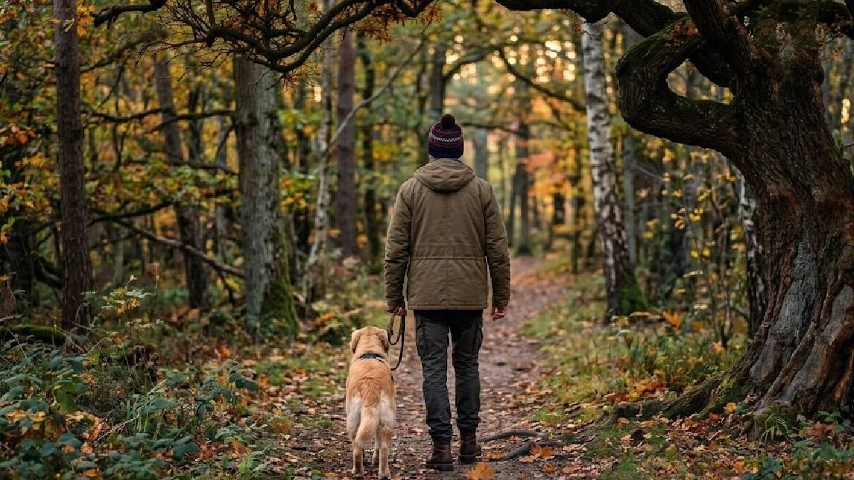 Köpeğiyle yürüyüşe çıktı zengin olarak geri döndü