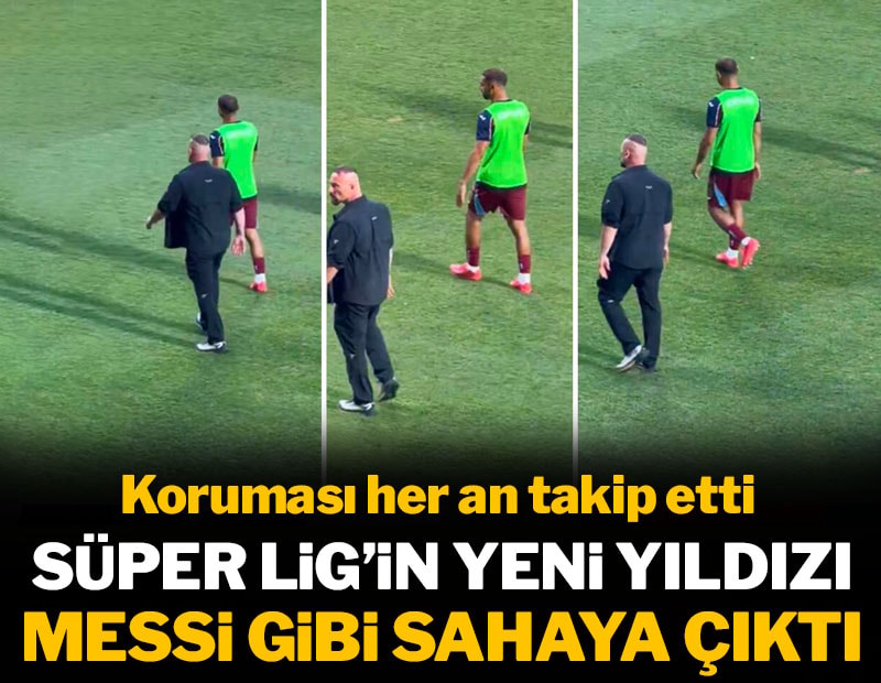 Süper Lig'in yeni yıldızı Salah, sahaya Messi gibi çıktı: Koruması yanından ayrılmadı