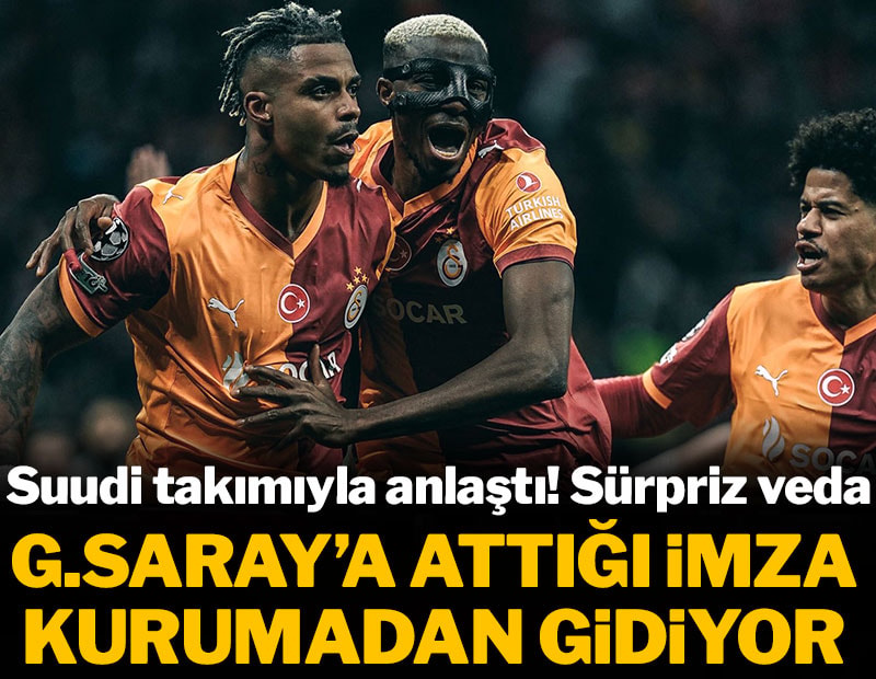 Galatasaray'a attığı imza kurumadan gidiyor