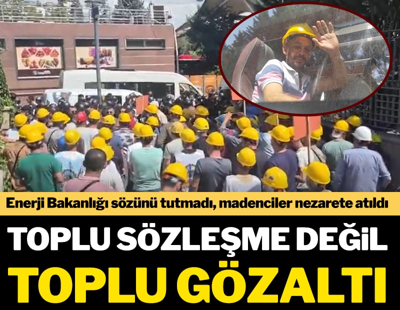 Madenci devletine sığamadı!