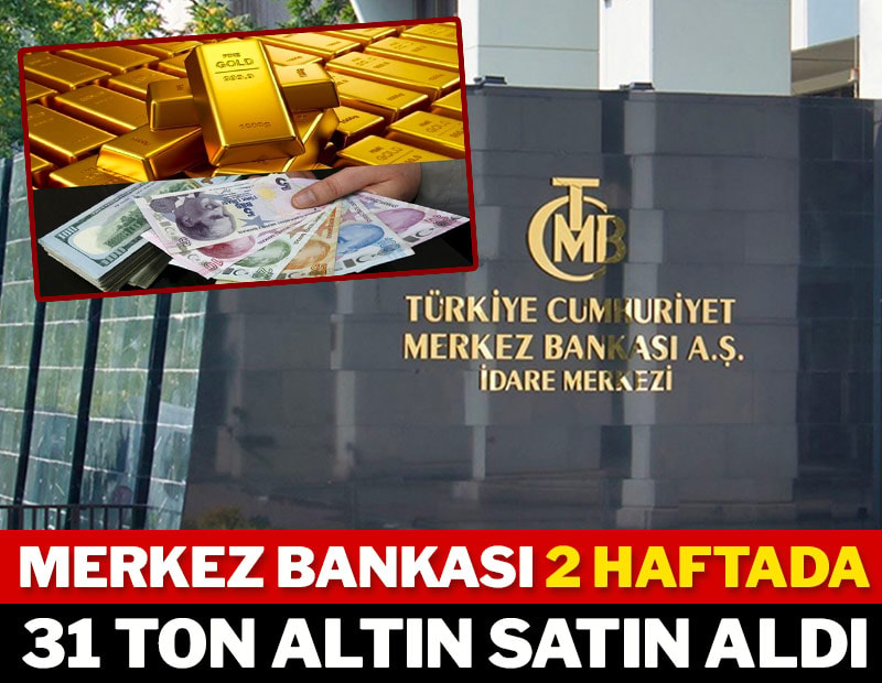 Merkez Bankası 2 haftada 31 ton altın satın aldı