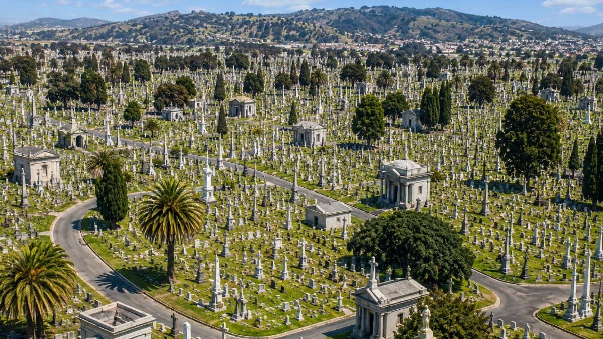 Dünyada eşi benzeri yok: 1300 kişinin yaşadığı şehirde 1,5 milyon mezar var
