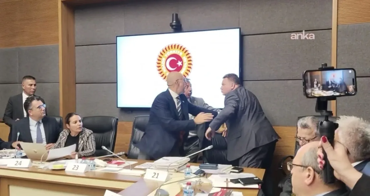 TBMM'de 'Pislik' tartışması! MHP'li vekil masayı yumrukladı: İYİ Partili vekilin üzerine yürüdü