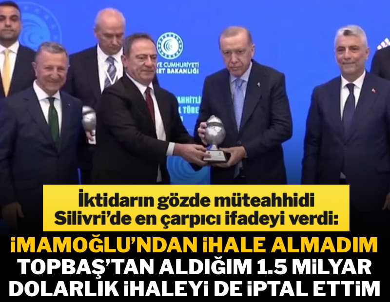 Müteahhit Çebi dürüstçe anlattı