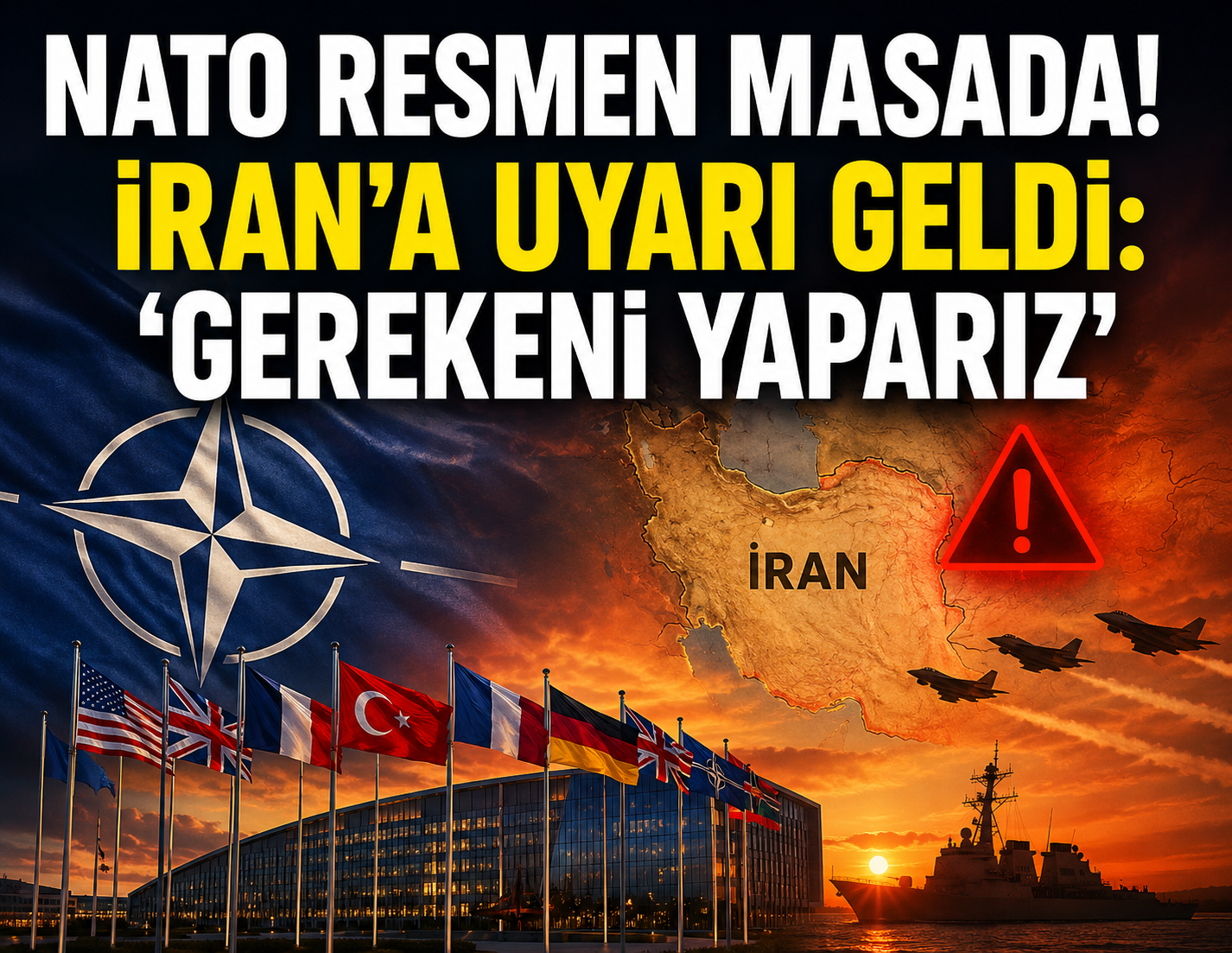 NATO'dan İran'a sert uyarı: Gerekeni yaparız