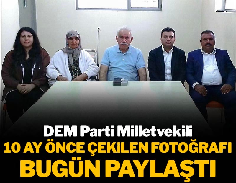 DEM Parti milletvekili 10 ay önce cezaevinde çekilen aile fotoğrafını bugün paylaştı