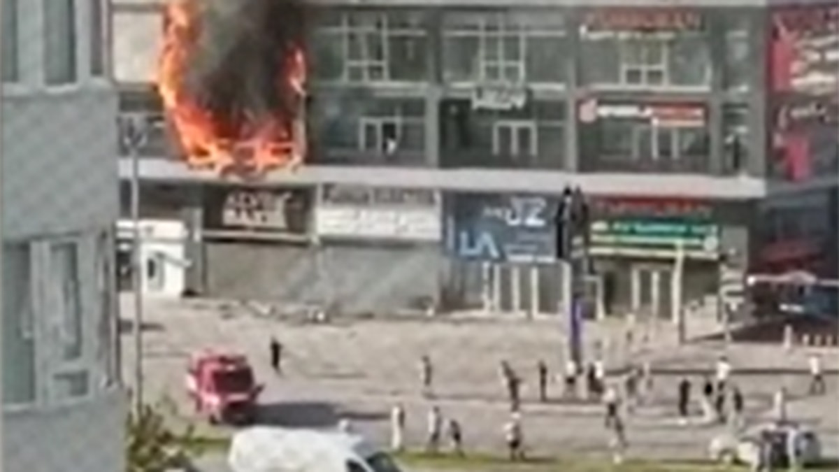 Ankara OSB'de korkutan yangın