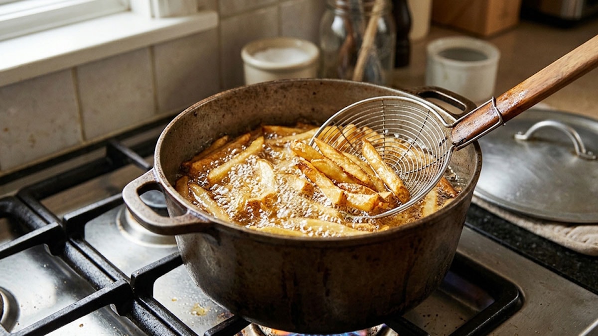 Patates kızartırken 1 kaşık eklemek yetiyor: Çıtır çıtır oluyor