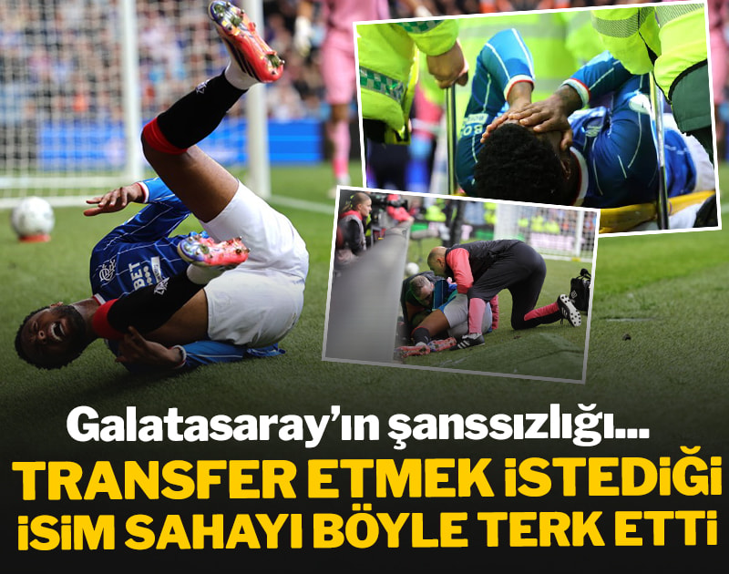 Galatasaray'ın şansızlığı... Transfer etmek istediği isim sahayı böyle terk etti