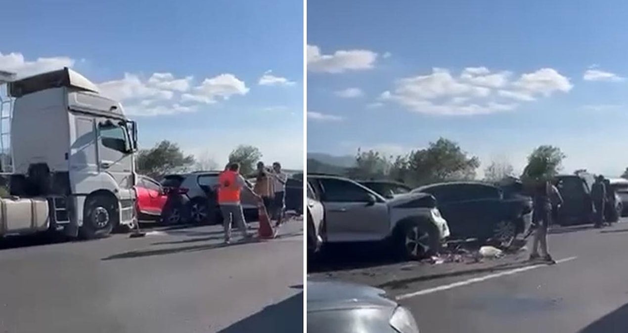 Sakarya’da zincirleme kaza: 12 araç birbirine girdi
