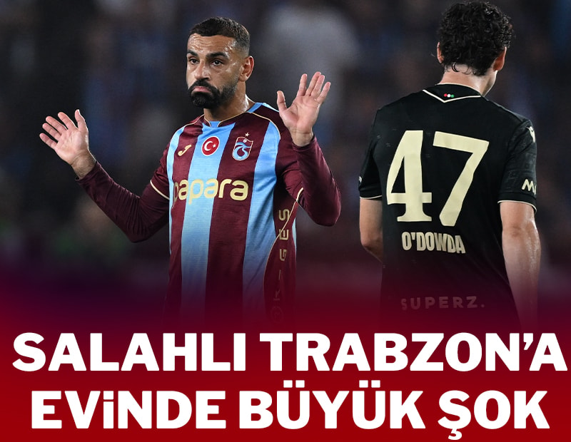 Salahlı Trabzonspor'a sahasında büyük şok