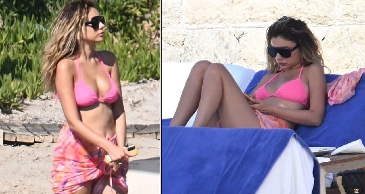 Özcan Deniz plaja inmedi; eşi Samar Dadgar plajda keyifsiz görüntülendi