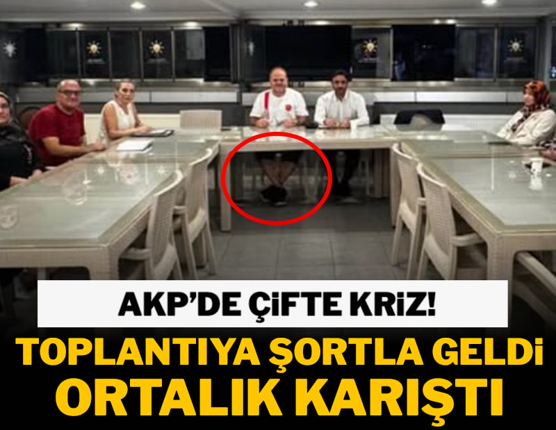 Toplantıya şortla geldi, ortalık karıştı