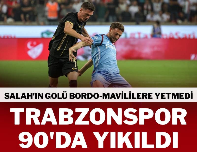 Trabzonspor’a Avrupa’dan sonra ligde de büyük şok