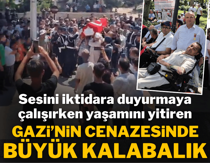 Sesini iktidara duyuramaya çalışırken yaşamını yitiren Gazi'nin cenazesinde büyük kalabalık