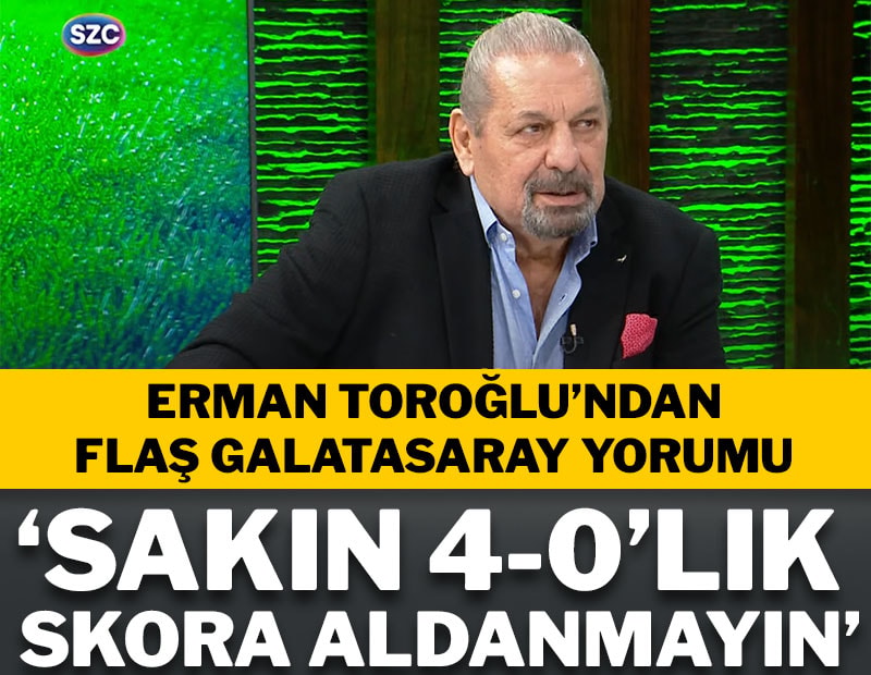Erman Toroğlu, Erzurumspor-Galatasaray maçını Sözcü TV'de yorumluyor