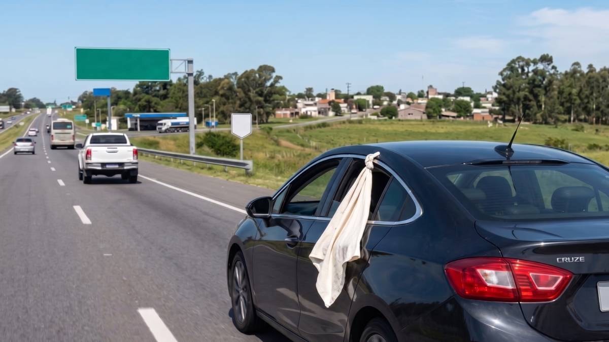 Trafikte arabaya asılmış beyaz atlet görürseniz hemen yavaşlayın