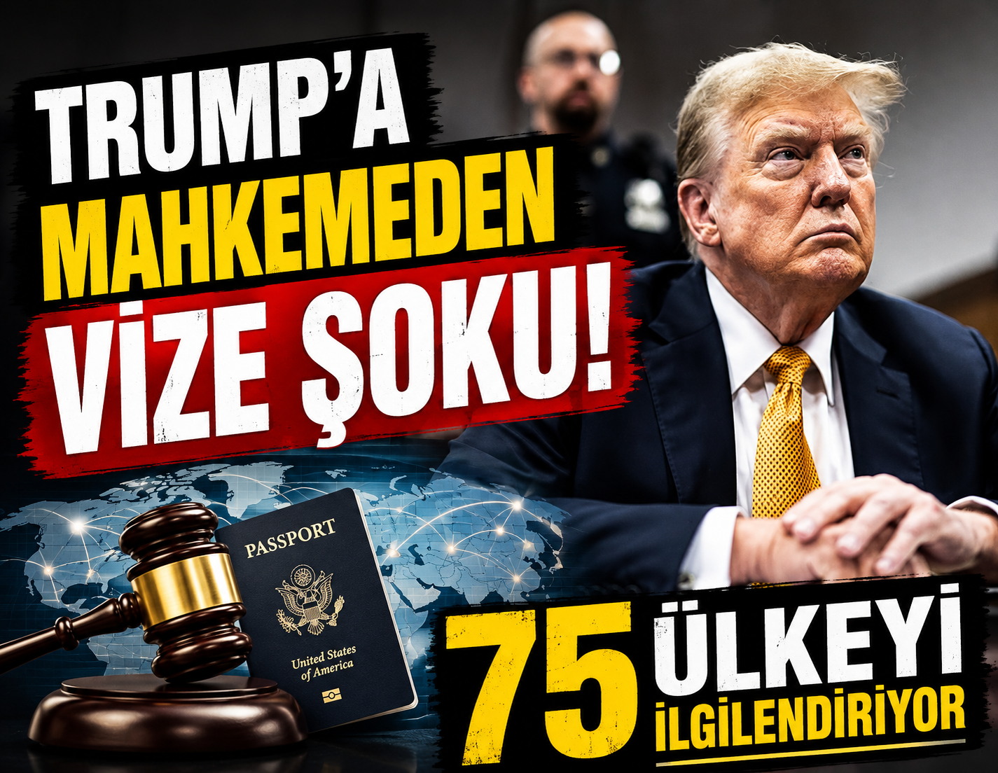 Trump'a mahkemeden vize şoku: 75 ülkeyi ilgilendiriyor