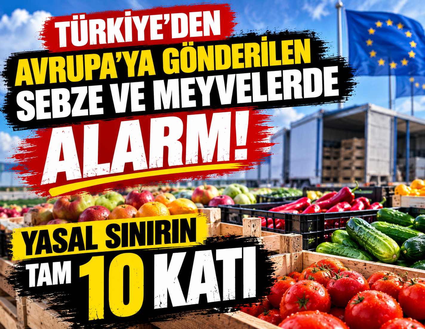 Türkiye’den Avrupa’ya gönderilen sebze ve meyvelerde alarm: Yasal sınırın tam 10 katı