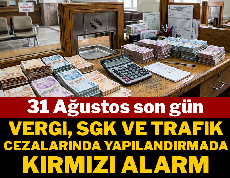 Vergi, SGK ve trafik cezalarında kırmızı alarm: 31 Ağustos son gün