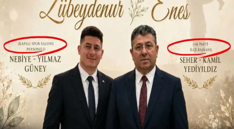 AKP'li başkanın gelinsiz düğün davetiyesi olay oldu