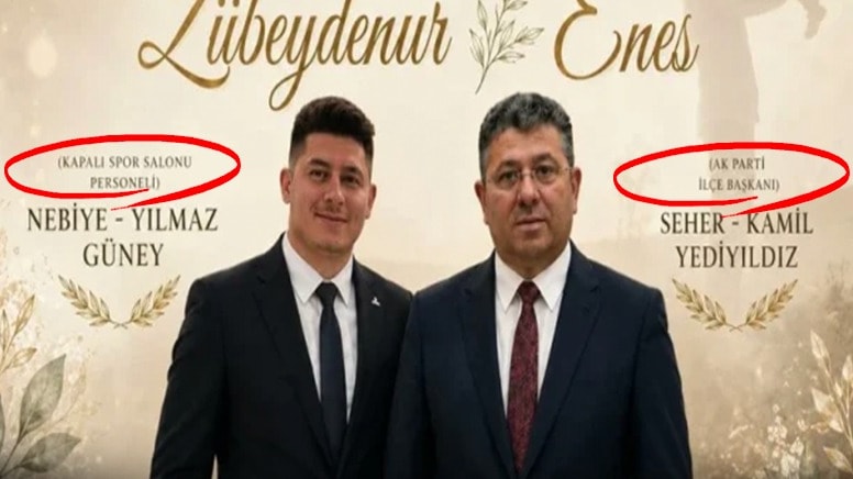 AKP'li başkanın 'gelinsiz' düğün davetiyesi olay oldu